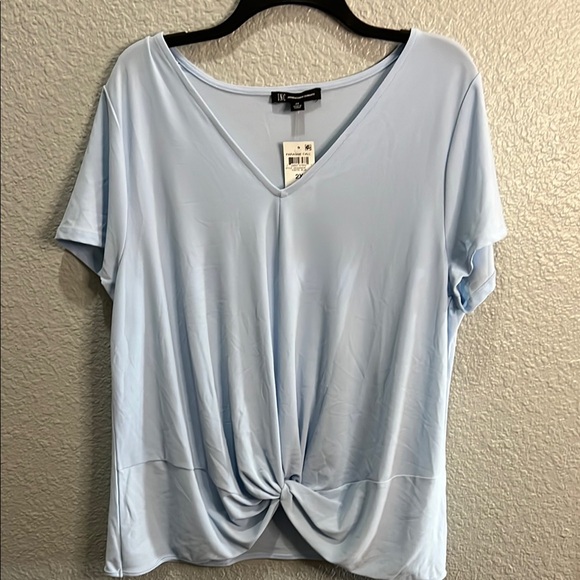 INC International Concepts Tops - INC Light Blue V-Neck Women's Top Size 2X NWT